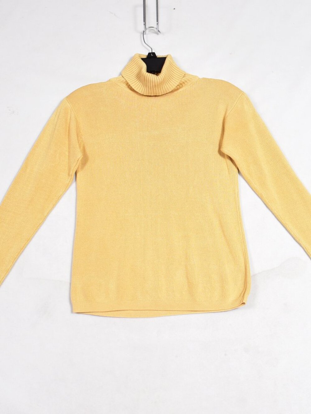 Belford Women's Silk Turtle Neck Sweater Yellow Size  Small